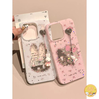 เคสนิ่มใสลายกระต่ายน้อยคิตตี้ ใช้ได้กับ iPhone XR 13 14 11 12 Pro Max 8 7 Plus 15 Pro Max XS Max X 13 11 12 Pro SE 2020