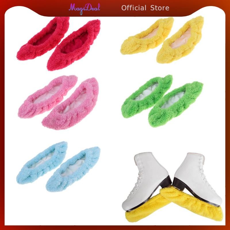 Magideal 1 คู่ Ice Skating Hockey Figure Skates Blade Cover Soaker Guards สําหรับเด็ก