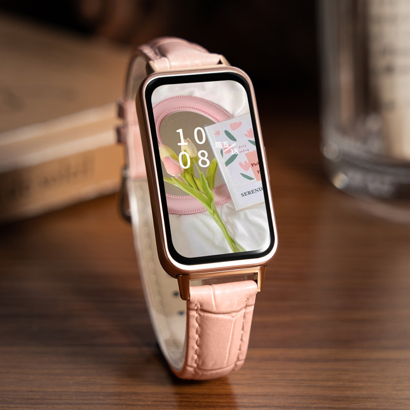 สายหนังแท้สําหรับhuawei Band 10 9 8 NFCนาฬิกาFit2 Fit3 GT 5pro 4 3 2 2pro 46 มม.42 มม.41 มม.43 มม.48 มม.สายนาฬิกาลายจระเข้สายรัดบุรุษเปลี่ยนสร้อยข้อมือ ราคา ถูกที่สุด ดีลบีเคเค แกลเลอรีภาพที่ 4