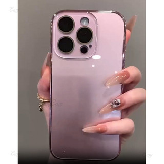 หรูหราแก้วน้ําแข็งชุบเคสโทรศัพท์สําหรับ ไอโฟน 16 15 14 13 12 มือโปร สูงสุด ป้องกันการตกกระแทกฝาหลัง