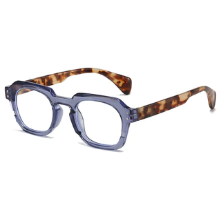 Hs2206 1 ชิ้น PC Squared กรอบบานพับฤดูใบไม้ผลิ Fit All Face Shapes Presbyopia แว่นตาอ่านหนังสือ