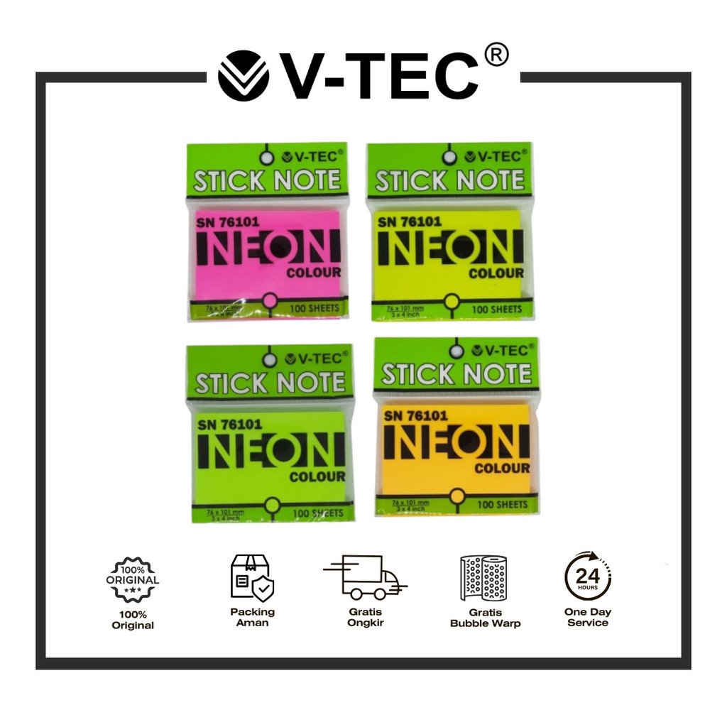 V-TEC STICKY NOTES SN 76101