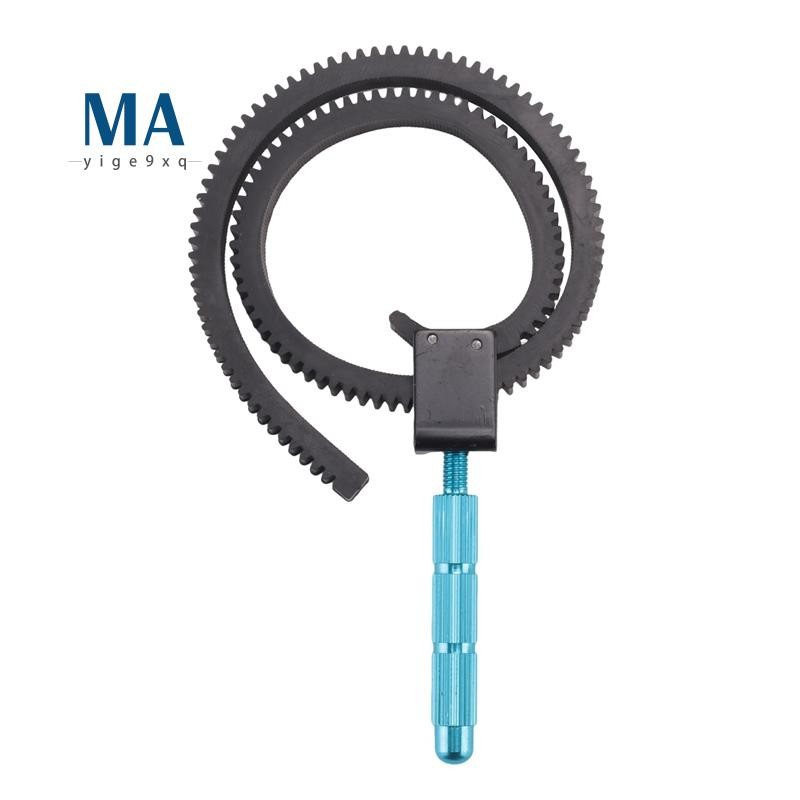 Meige9xqFocus Ring,zoom Ring Zoom Gear Focus with Aluminium Alloy Handle Compatible for Digital SLR Camera