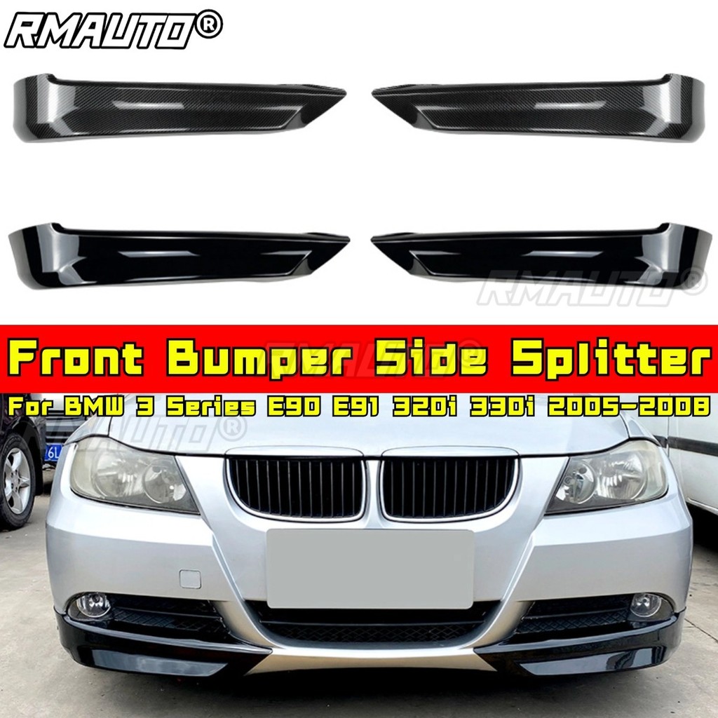 สําหรับ BMW 3 Series E90 E91 320i 330i ด้านหน้า Diffuser สปอยเลอร์ Splitter สําหรับ BMW 3 Series E90