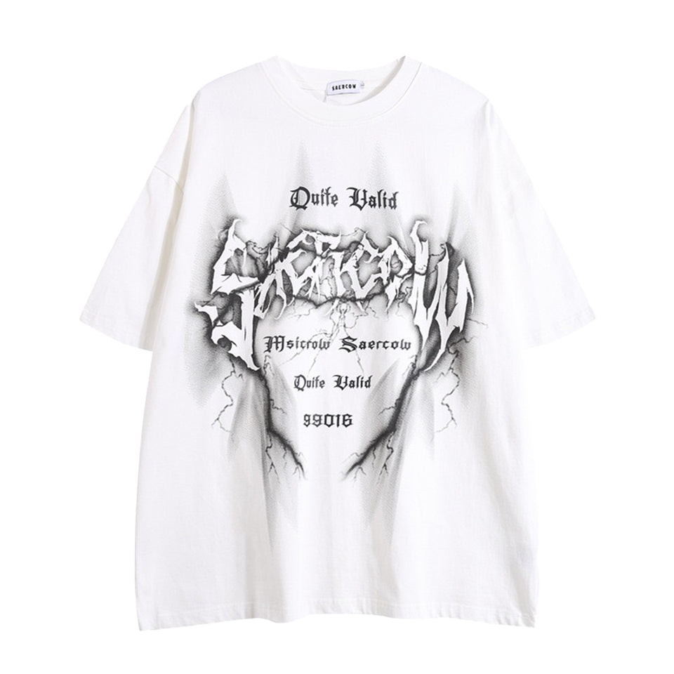 เสื้อยืดโลโก้ Saercow Quite Lightning