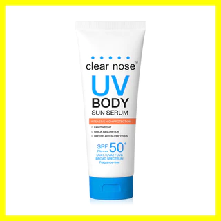 CLEAR NOSE เคลียร์โนส UV Body Sun Serum SPF50+ PA++++ ยูวี บอดี้ ซันเซรั่ม เอสพีเอฟ 50+ พีเอ++++ 200ml.