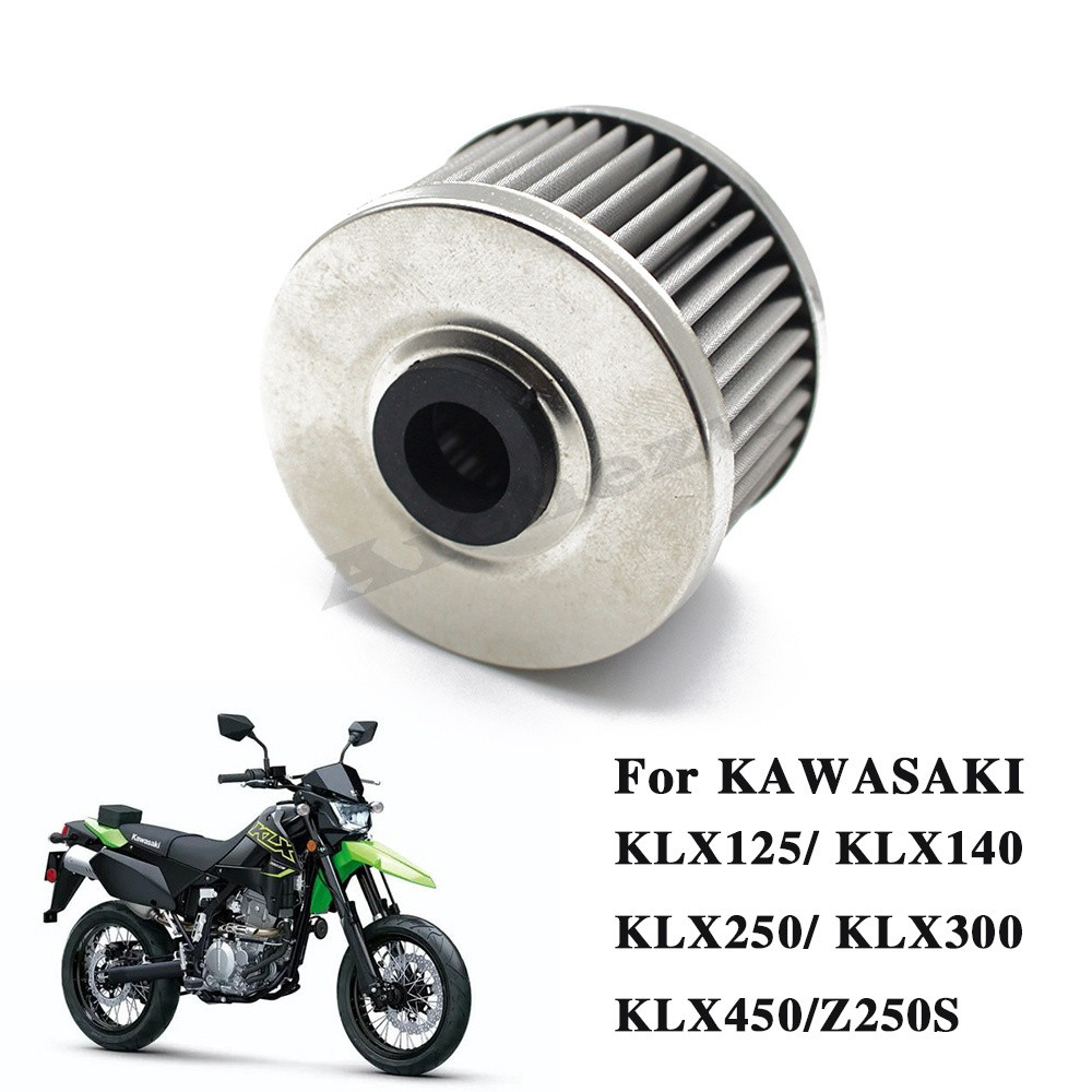 ฟิลเตอร์น้ำมันเครื่องมอเตอร์ไซค์สำหรับ Kawasaki Tibetans KLX125/140/250/300/450 Z250SL KX450 XCKA