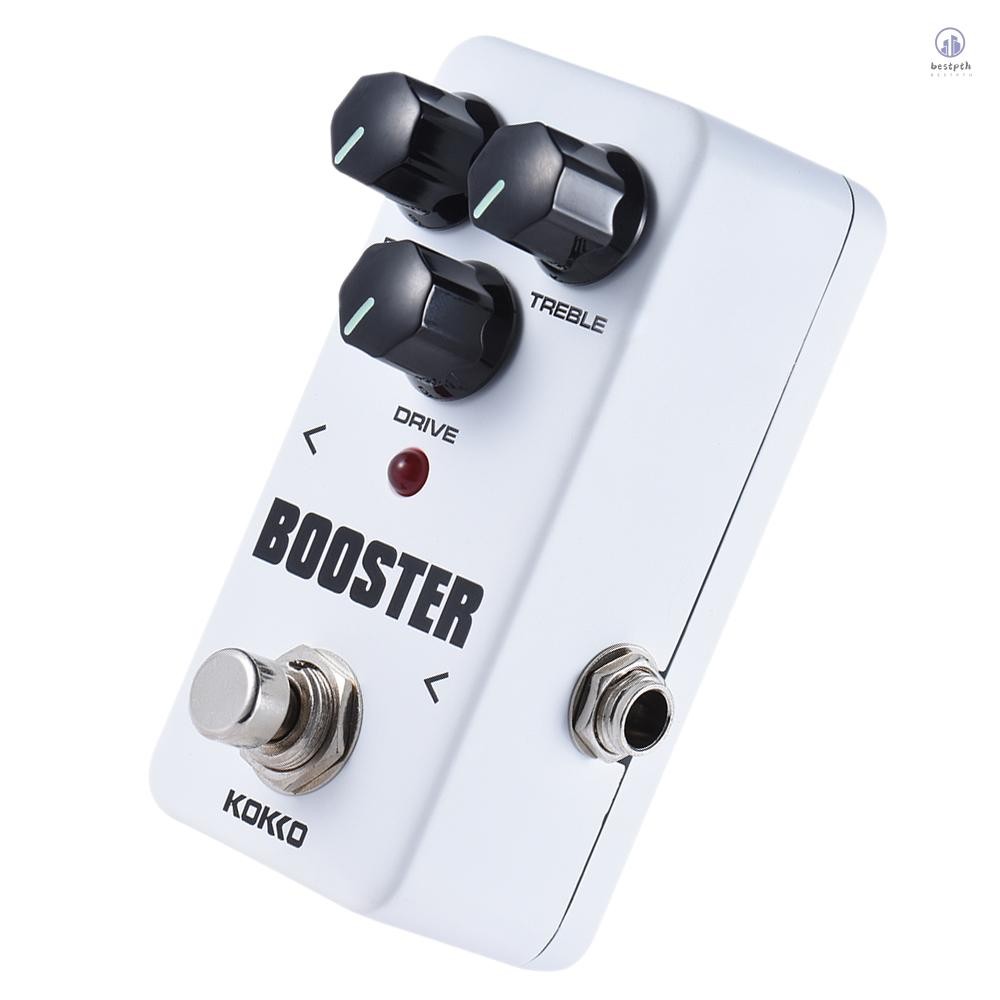 Kokko FBS2 Mini Booster Pedal แบบพกพา 2-Band EQ Guitar Effect Pedal