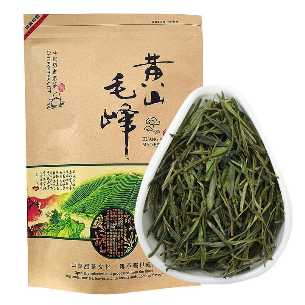 Maofeng ชาเขียวคุณภาพสูง จีน Huang Shan Mao Feng ชาเขียวผลิตภัณฑ์ใบชาจีน ใบหลวมอาหารสีเขียวดั้งเดิมออร์แกนิก