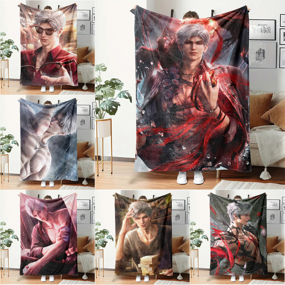 ผ้าห่มสักหลาดพิมพ์ด้านเดียว Love and Deepspace Sylus