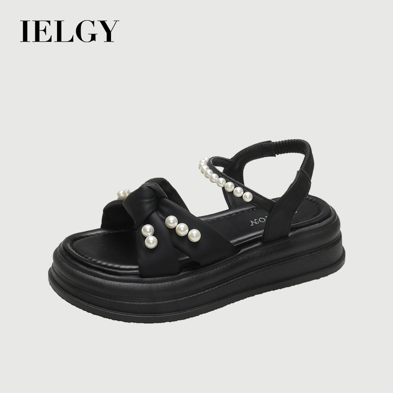 IELGY รองเท้าแตะแฟชั่นสตรี เพิ่มความสูง พื้นนุ่ม พื้นรองเท้าสําหรับชายหาด ฤดูร้อน