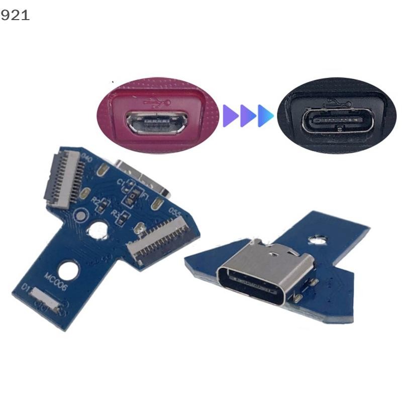 Nuanuaaa ใหม่มาถึง DIY คอมพิวเตอร์-C ชาร์จพอร์ตสําหรับ Playstation 4 JDS เดิม 040 050 055 Original Controller ชาร์จบอร์ดอุปกรณ์เสริม ศ น