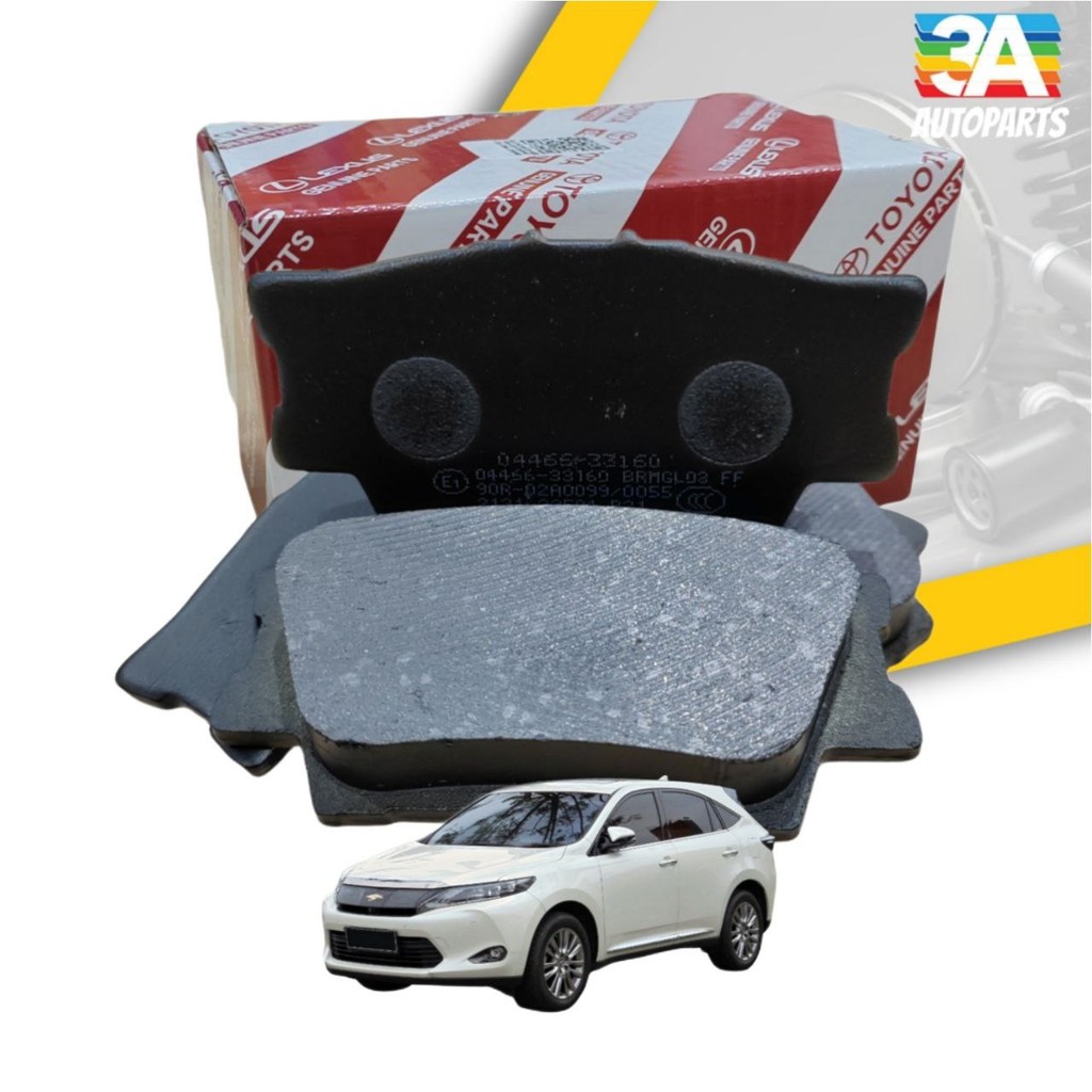 ผ้าเบรคTOYOTA FRONT & REAR สําหรับ TOYOTA HARRIER ZSU60 2014-2018