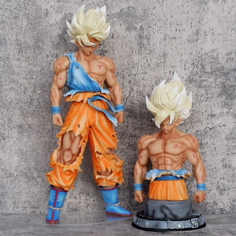 [ฉบับญี่ปุ่นจํากัด] Dragon Ball First Super Goku GK Bust Infinite Head แกะสลักรุ่นชุดรูป
