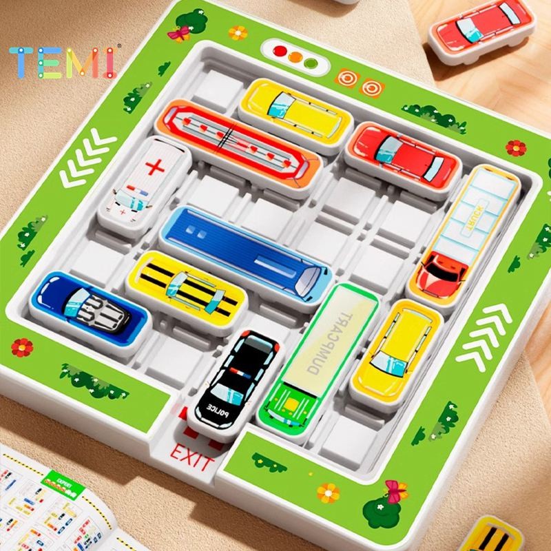 ⭐การจัดส่งในประเทศไทย⭐ Temi แม่เหล็กเขาวงกตที่จอดรถเกมปริศนาแม่เหล็กเขาวงกตรถ Huarongdao เด็กตรรกะคิดการฝึกอบรมของเล่นของขวัญ - รูปที่ 5