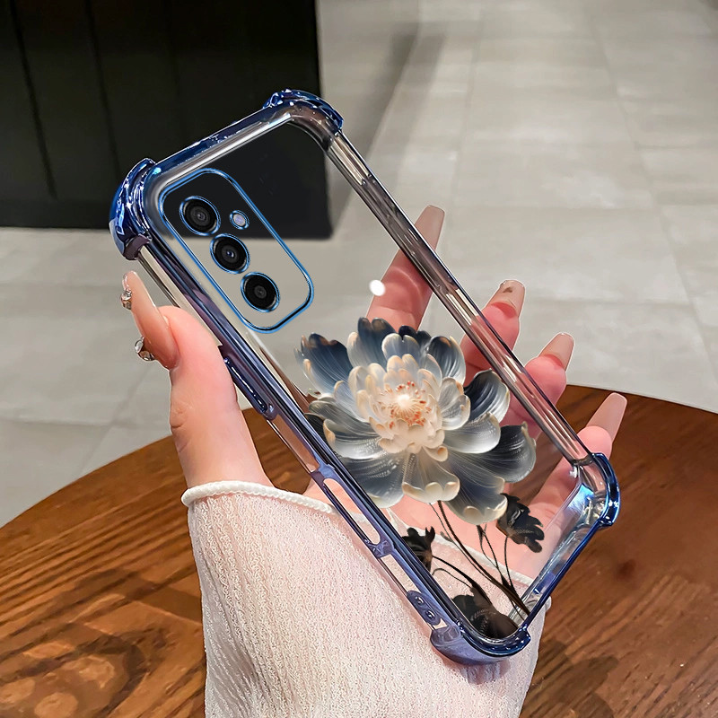 SAMSUNG สําหรับsamsung A15 A16 A36 A55 A56 5Gเคสโทรศัพท์TPUดอกบัวสร้อยข้อมือล่าสุด2025 กันกระแทกการออกแบบใหม่ความงามกรณีSZ04