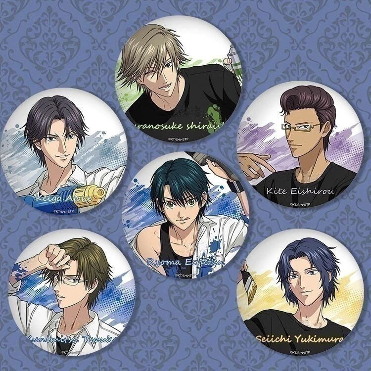 Prince เทนนิส Mercandise Two-Week COS Dragon Horse Badge Tinplate อะนิเมะบาร์ Hao Xingcun Guoguang จ