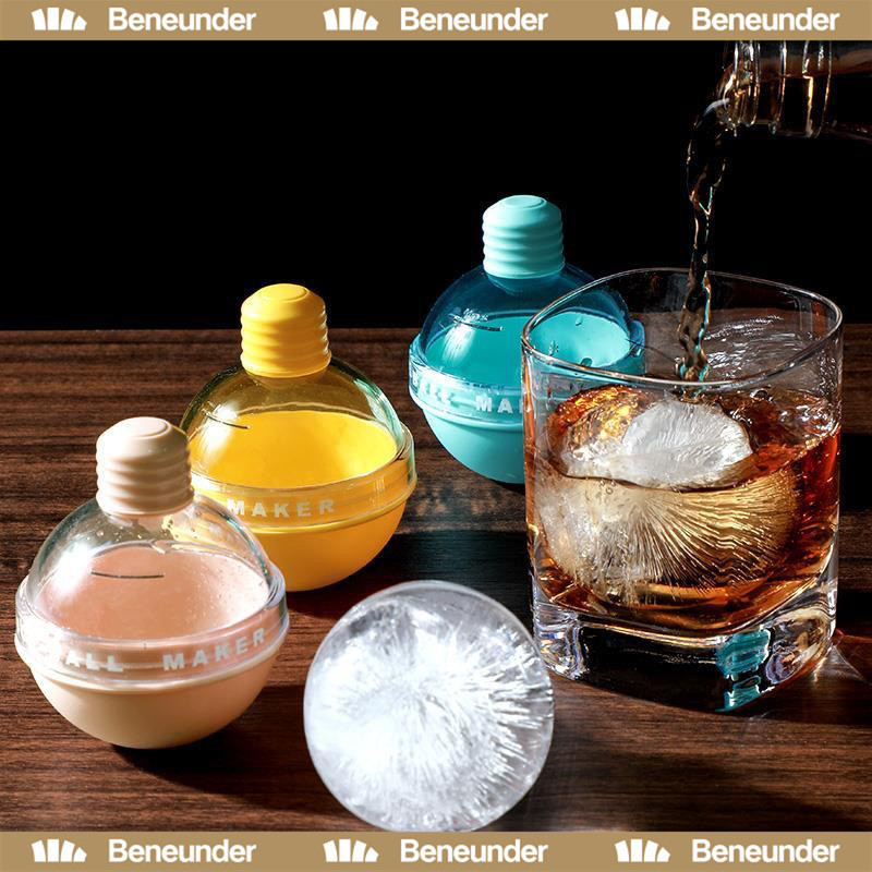 ที่ทำน้ำแข็ง พิมพ์น้ำแข็ง ไอซ์บอล ซิลิโคลน Food Grade ไม่ละลายง่าย ใช้งานง่าย และทำความสะอาดง่าย Ice Ball Maker