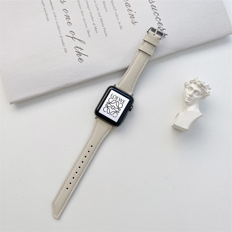 สายนาฬิกาข้อมือหนัง ขนาดเล็ก แฟชั่น สําหรับ Apple Watch 7th Generation Apple Watch 6543se