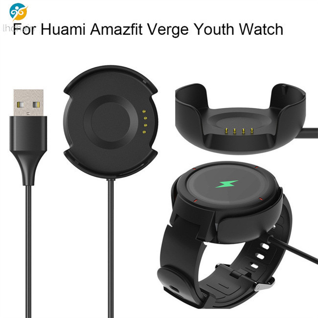 ออมทรัพย์ใหญ่ !! แท่นชาร์จ USB สําหรับ Xiaomi Huami Amazfit Verge Youth Watch A1808 Sports Bracelet