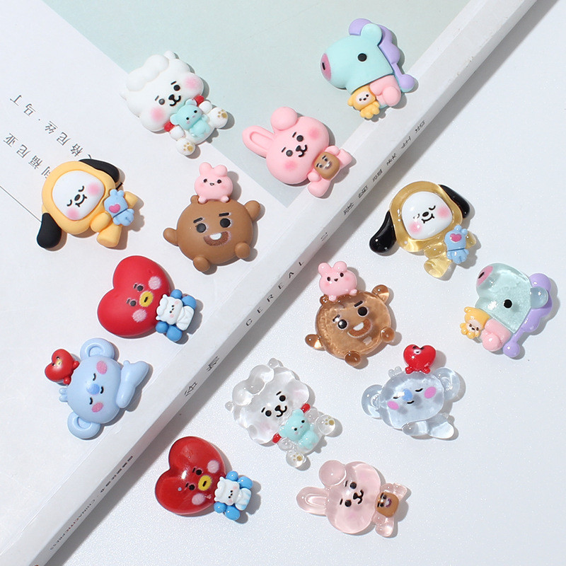 จี้การ์ตูน Chimmy Bt21 Jibbitz Kpop Jibits Crocs Charm SHOOKY Bts Croc Jibbits สําหรับตกแต่งรองเท้าเด็ก DIY