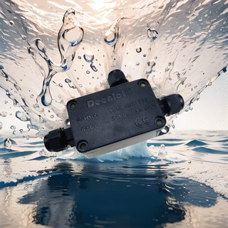 กล่องสายไฟกันน้ำ ขนาดสายไฟ3mm-6.5mm IP66 แหล่งจ่ายไฟนอกสถานที่ ใต้น้ำ