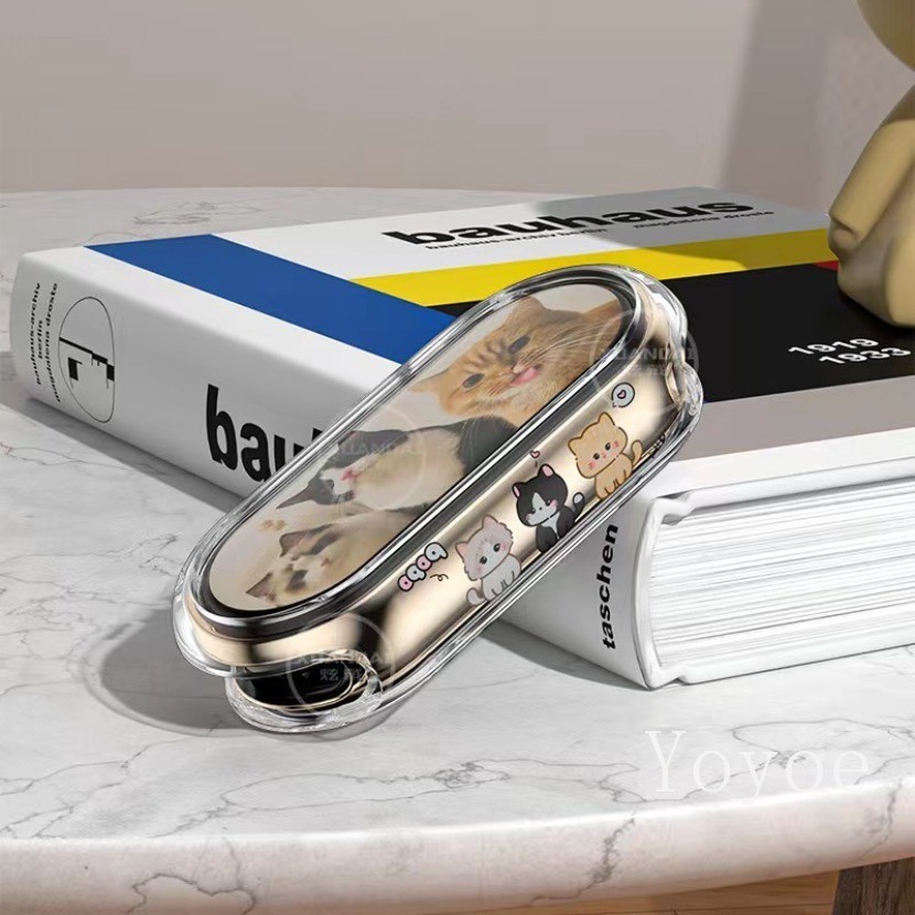 เคสนาฬิกาข้อมือซิลิโคนใส พิมพ์ลายการ์ตูน สําหรับ Xiaomi Band 8 Xiaomi Band 8