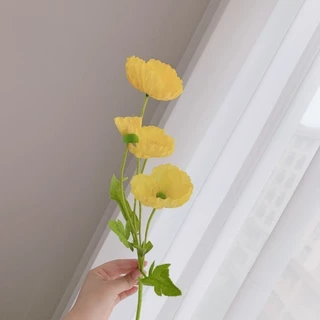 🌺YTL🌺ดอกป๊อปปี้ปลอม ดอกไม้ปลอม ดอกไม้ประดิษฐ์ ป้อบปี้ ป้อปปี้ปลอม พร้อบถ่ายรูปสไตล์เกาหลี