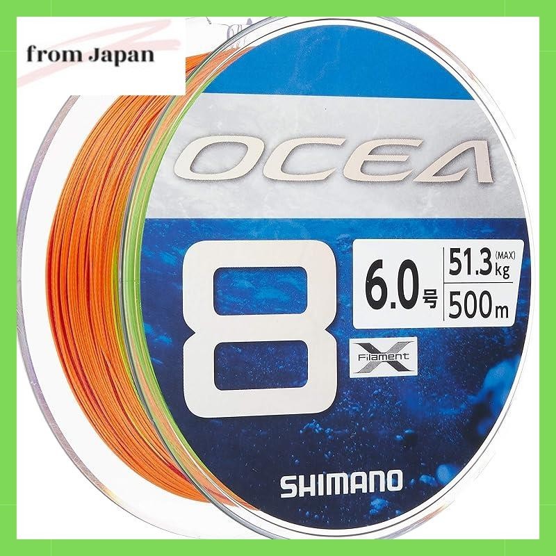 SHIMANO Line O'Shea 8 500m 6.0 No. 5 Color LD-A91S Fishing Line