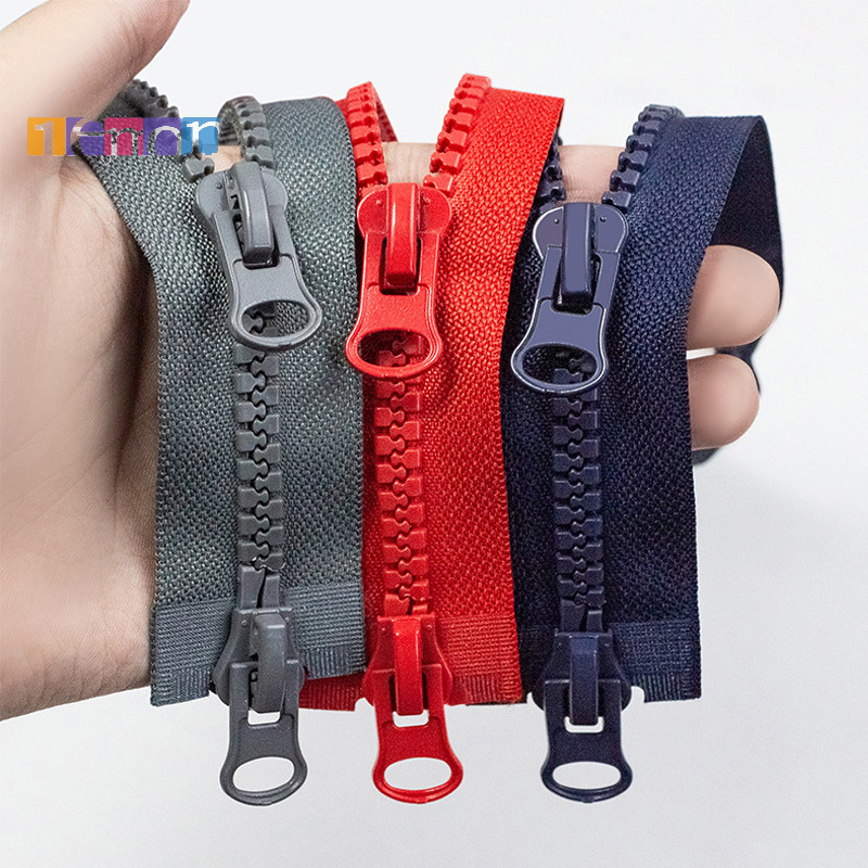 [เลม่อน] ซิปเรซิ่น ปลายเปิด ด้านเดียว / สองด้าน ซิปยาว Diy กระเป๋า เสื้อผ้า เย็บปักถักร้อย อุปกรณ์เสริมใหม่