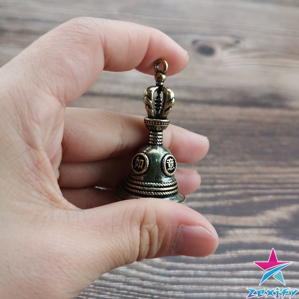 ZXF กระดิ่งลมทองเหลือง กระดิ่งบูชาพระพิฆเนศ Brass bell รูปที่ 5