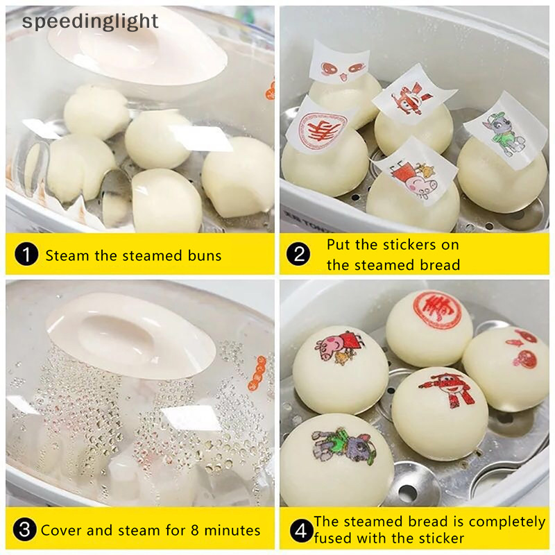 Speedinglight สติกเกอร์กระดาษ ลายการ์ตูนซาลาเปา กินได้ สําหรับติดตกแต่งเบเกอรี่ 42 ชิ้น