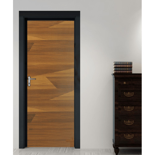 LOCAL789 ประตูเมลามีน บานทึบเรียบ MD-F01-12 80x200ซม. สีไม้สัก HOLZTUR ร้านอยู่ในไทย