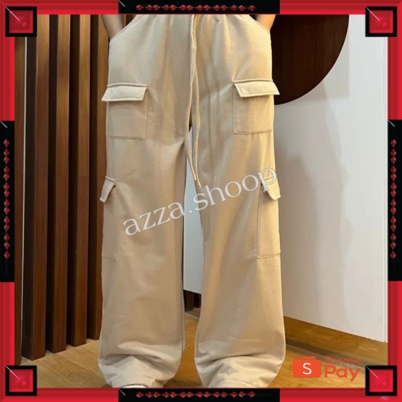 5.5 CARGO // JOOLY UP SWEATPANT CARGO กางเกงยาว CARGO กางเกงสําหรับผู้ใหญ่ผู้หญิง OVERSIZE JUMBO ใหม