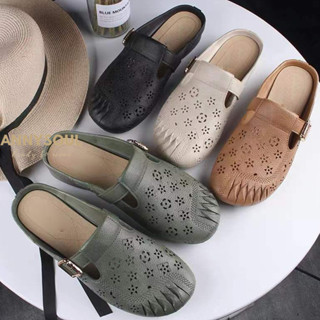 รองเท้าหญิงสำหรับฤดูร้อน สไตล์รองเท้าสบายๆ หน้าหุ้ม แบบสบายๆ