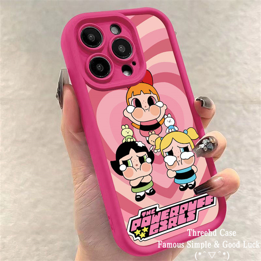 สําหรับ OPPO A38 A18 A16 A15 A17 A7 A92 A78 A58 A57 A16 A15 A5s A3s A12e A55 A54 A53 A77s A5 A9 A17K A11K Matte Angel Eye กันกระแทกแฟชั ่ นน ่ ารักการ ์ ตูนสาวโทรศัพท ์ กรณี