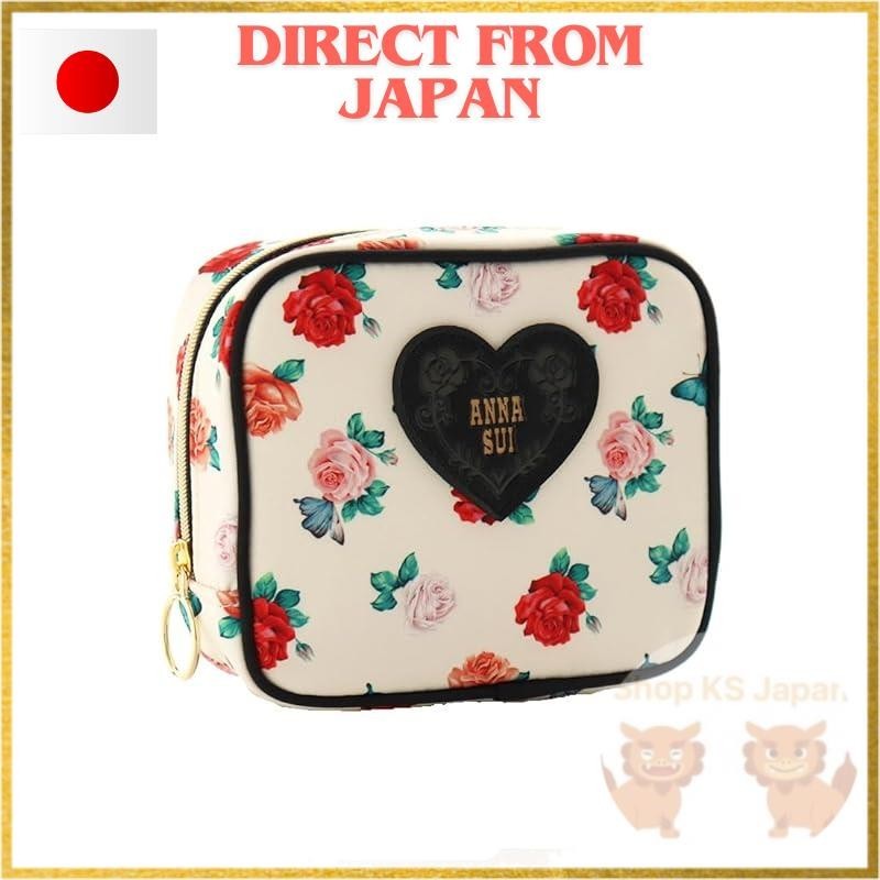 【Direct from Japan】ANNA SUI] Square Pouch Heart Plate (Ivory) ANNA SUI Ladies Ladies 000151-0002-01