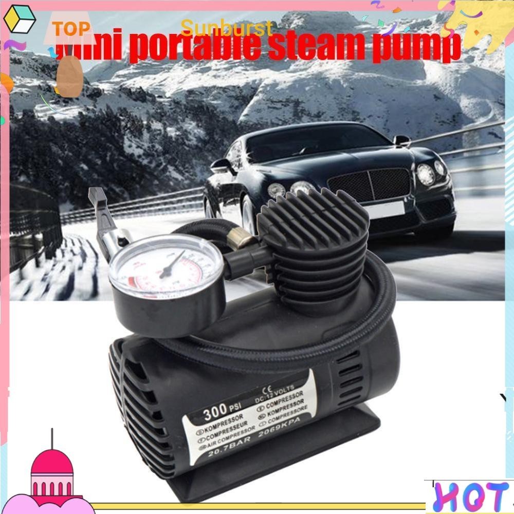 12v 300PSI ปั ๊ มลมรถยนต ์ ความแม ่ นยําสูงเครื ่ องเติมลมยางไฟฟ ้ าแบบพกพาปั ๊ มยาง [Sunburst11.th ]