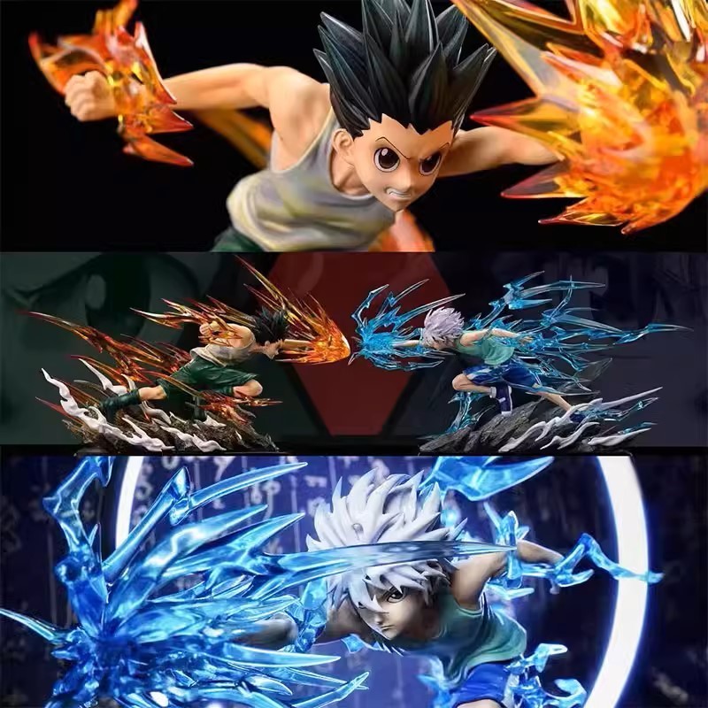 อะนิเมะ Hunter X Hunter Killua Zoldyck Gon Freecss ตัวเลขรูปปั ้ น