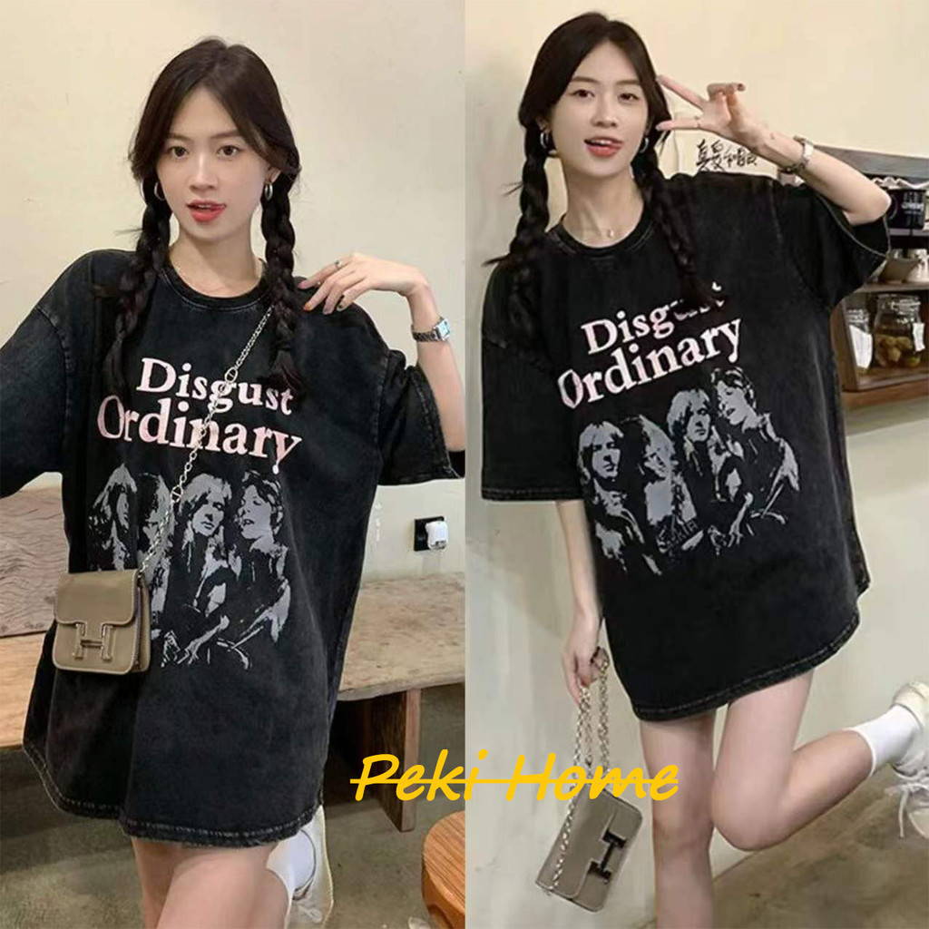 เสื้อเชิ้ตแขนสั้น เสื้อยืดแฟชั่น สไตล์เกาหลี