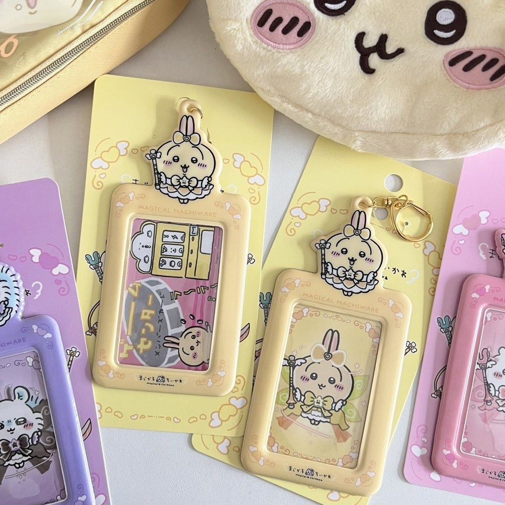 Galici Chiikawa Magic Girl Collection Card Case/Hachiware Usagi Three Inch Card Storage Protective Case Display Hanger