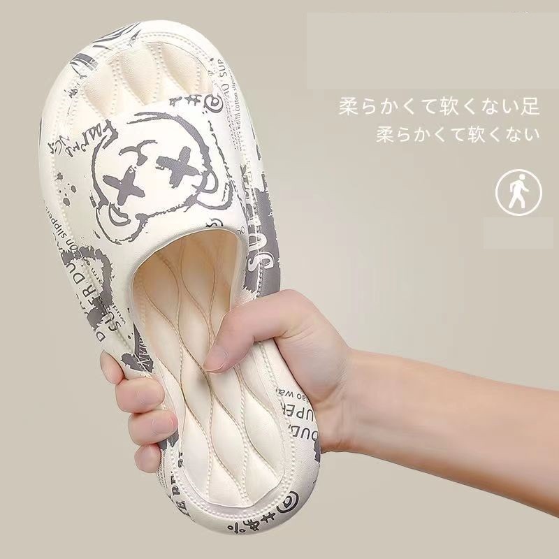 พร้อมส่ง🚚รองเท้าแตะ36-44 หญิง ชาย แฟชั่น กันลื่น ใส่ในบ้าน ใส่ออกไป แบบสวม สีสวย ฤดูร้อน รองเท้านุ่ม A-026