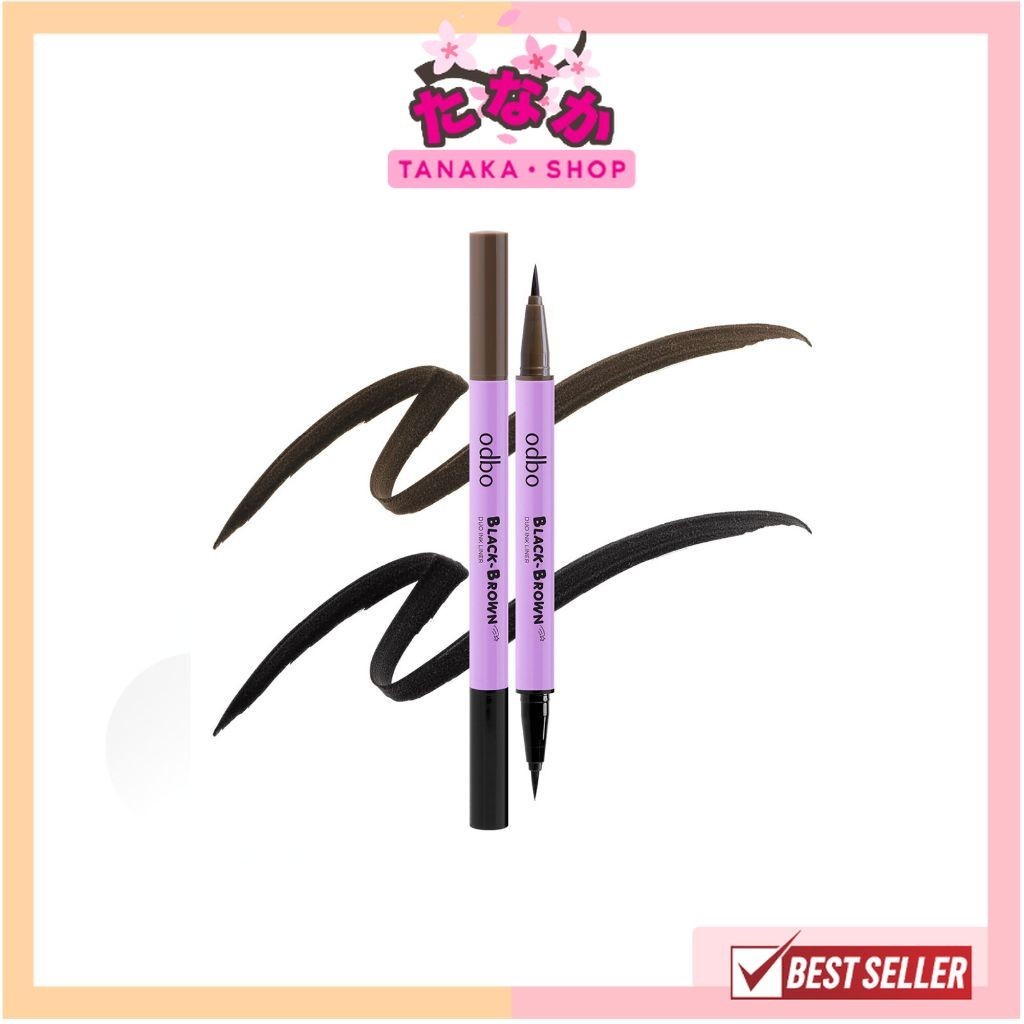 แท้/ถูกที่สุด/ไลฟ์ทุกวัน odbo3016 Black-Brown Duo Ink Liner 0.52mm