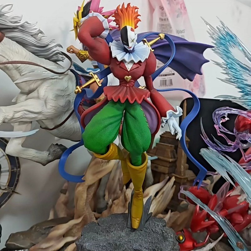 A God Clown Emperor Action Figurines น่ารักการ์ตูน Digimon ตุ๊กตาเดสก์ท็อปรถตกแต่งของเล่นรูปปั้นของขวัญวันเกิดสําหรับชายหญิงเด็ก