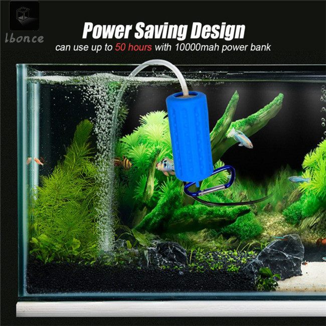 แบบพกพา Mini USB Aquarium ถังปลาออกซิเจน Air ปั ๊ ม Mute ประหยัดพลังงานอุปกรณ ์ อุปกรณ ์ เสริม