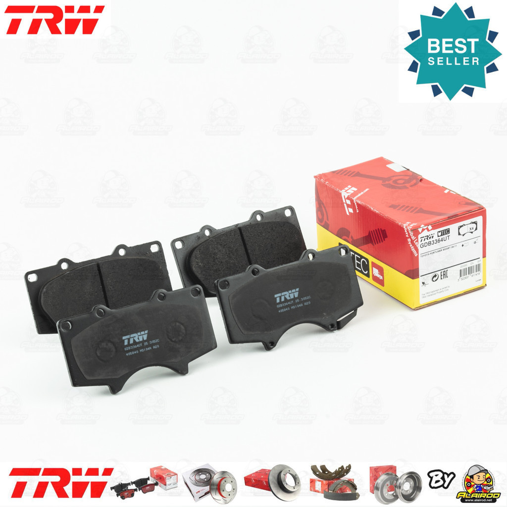 TRW UTEC ผ้าเบรคหน้า Toyota Hilux REVO 4WD,ยกสูง รุ่น CAB และ 4 ประตู ปี 2015-Now GDB3364UT