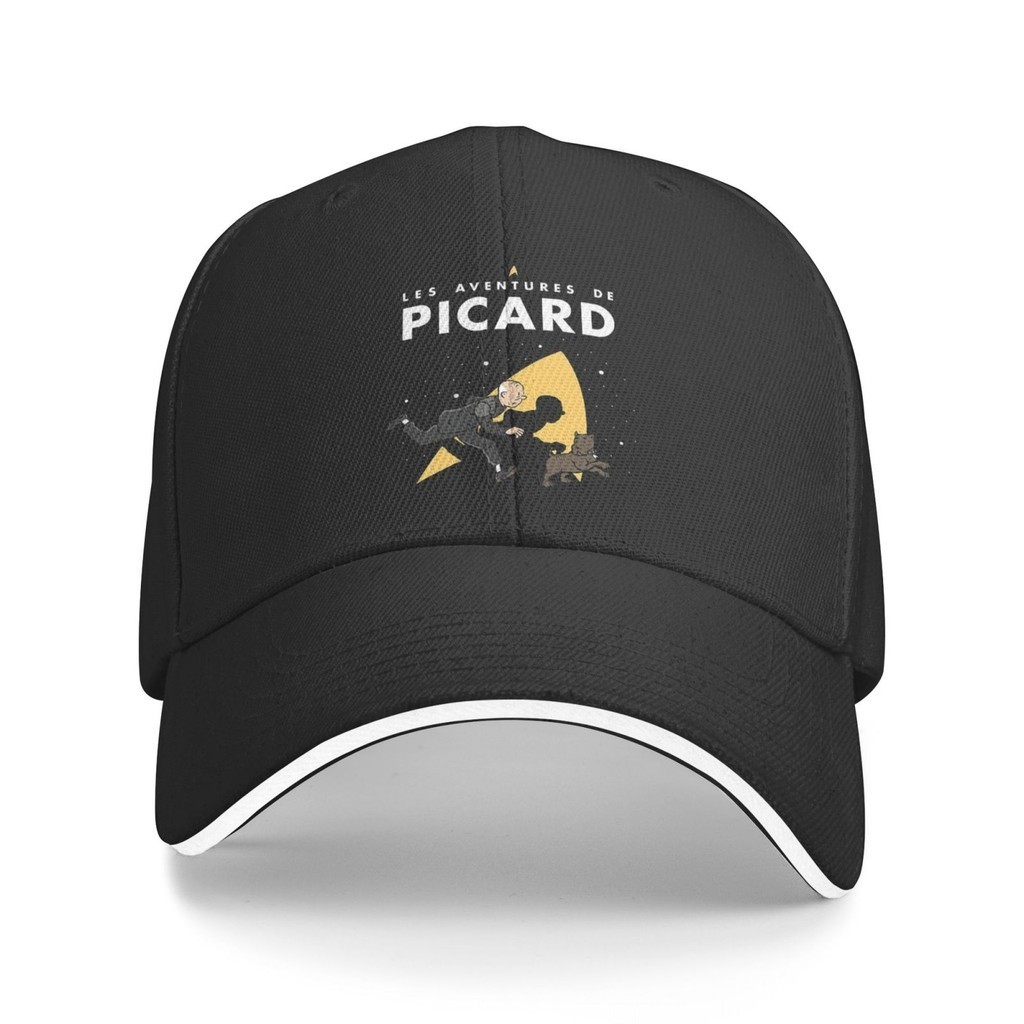 Les Aventures De Picard Star Trek Picard การผจญภัยของ Tintin หมวกเบสบอลแฟชั ่ นคุณภาพสูง