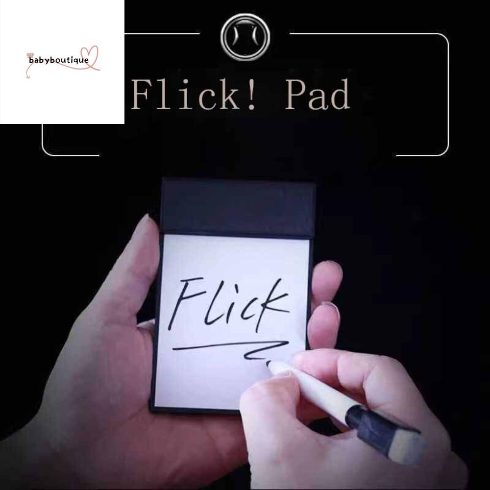 Baboutique Flick Pad, เปลี ่ ยนแหวน Surprise Props Flick Board, Magic Drawing Board Instantaneous Changes Simple Operation Confession Lumos-Close Up Magic Tricks คู ่