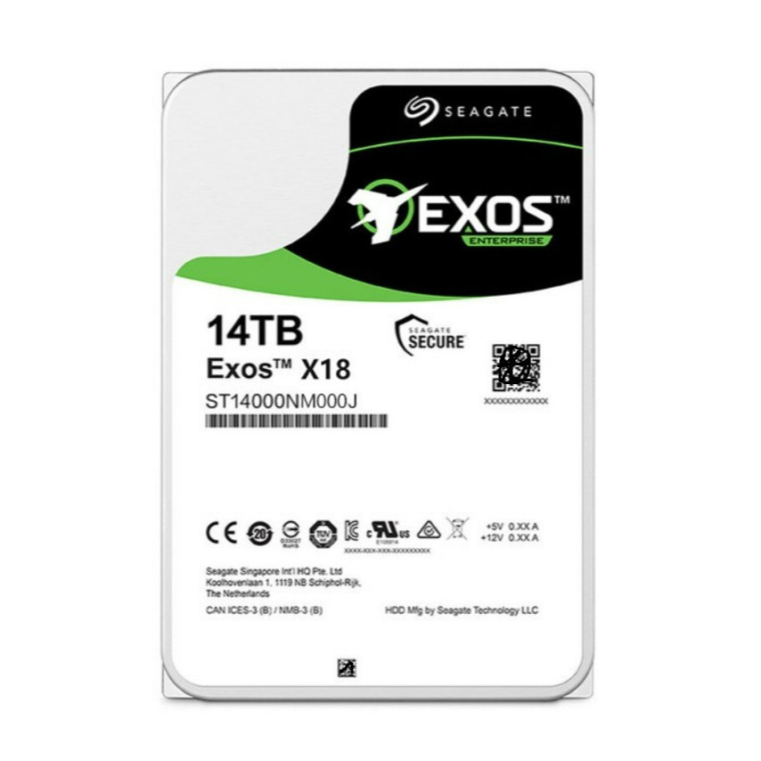 Seagate Exos X18 ST16000NM000J 14TB 16TB 18TB ฮาร์ดไดรฟ์ 3.5 SATA ภายใน