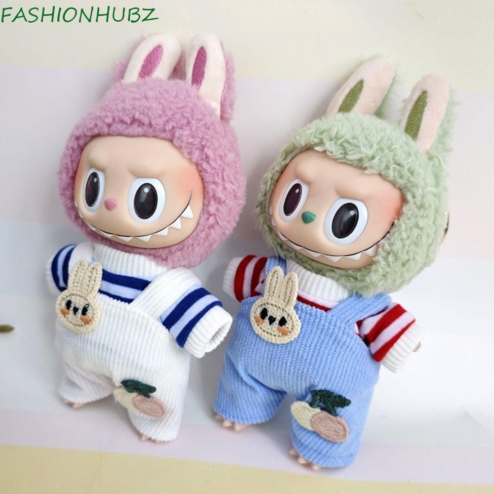 แฟชั่นฮับ 1ชุดลาบู เวลาเสื้อผ้า,เสื้อผ้าตุ๊กตาอุปกรณ์ของเล่น17ซมผ้าฝ้ายตุ๊กตาเสื้อผ้า,มินิแขวนกางเกงที่มีสีสันน่ารักตุ๊กตาเสื้อผ้าตุ๊กตาผ้าฝ้
